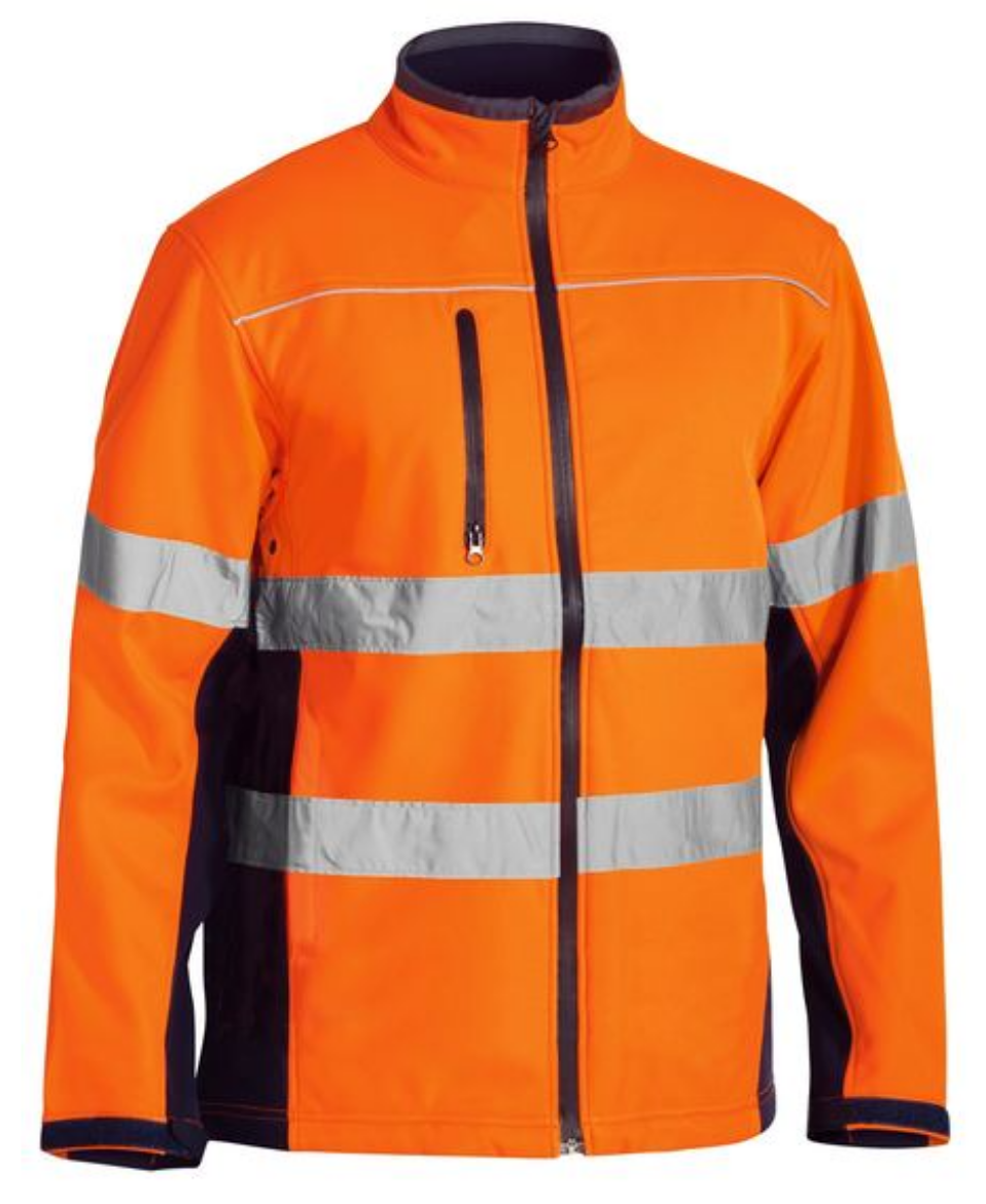 Picture of Bisley Taped Hi Vis Soft Shell Jacket